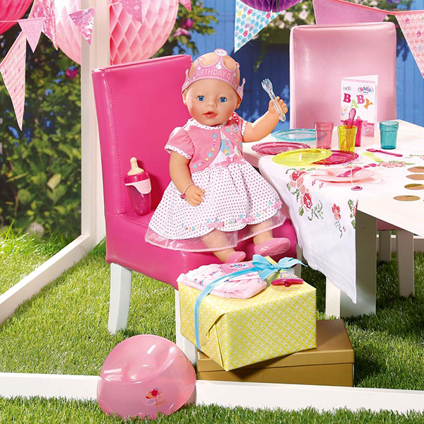 Интерактивная кукла из серии Baby born - Праздничная, 43 см.  